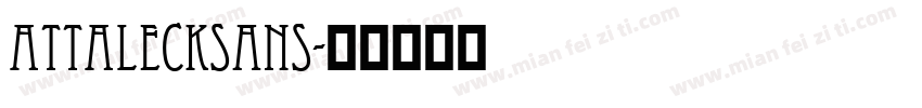 ATTAleckSans字体转换