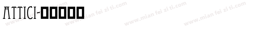 attici字体转换