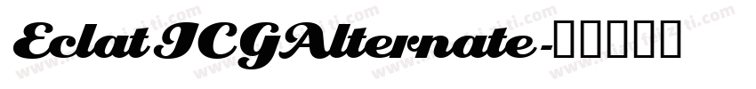 EclatICGAlternate字体转换