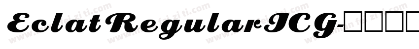 EclatRegularICG字体转换