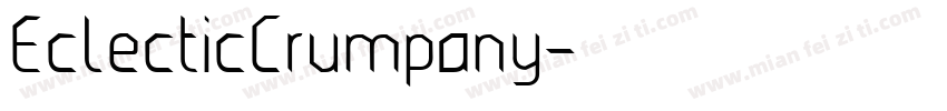 EclecticCrumpany字体转换