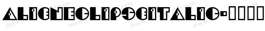 AlienEclipseItalic字体转换