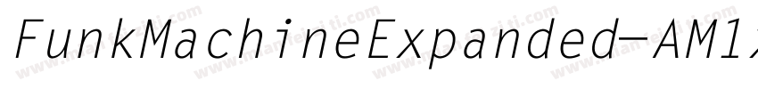 FunkMachineExpanded-AM1x字体转换