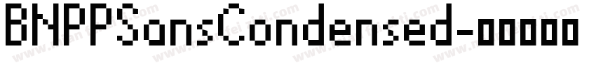 BNPPSansCondensed字体转换