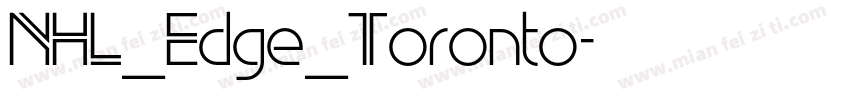 NHL_Edge_Toronto字体转换