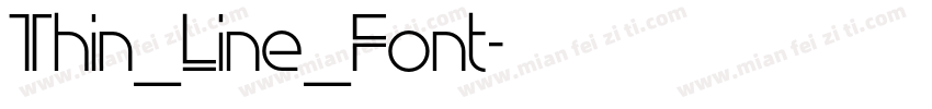 Thin_Line_Font字体转换