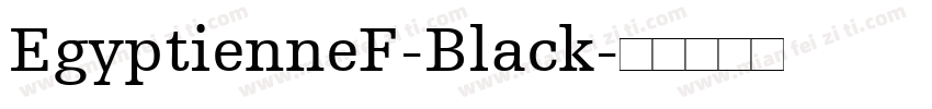 EgyptienneF-Black字体转换