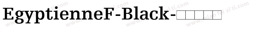 EgyptienneF-Black字体转换