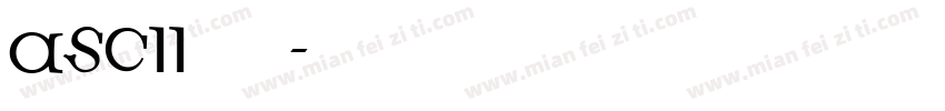 ASCII码字体字体转换