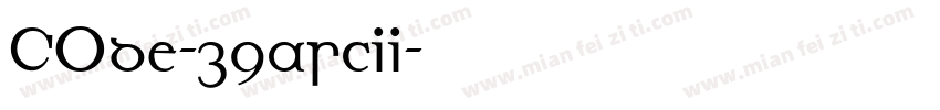 COde-39ascii字体转换