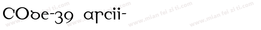 COde-39全ascii字体转换