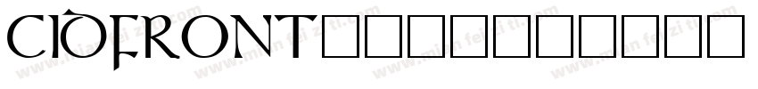 CIDFRONT字体转换