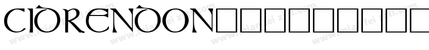CIDRENDON字体转换