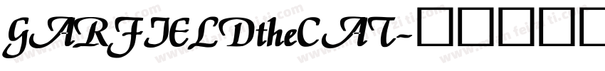 GARFIELDtheCAT字体转换