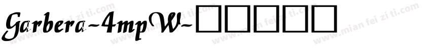 Garbera-4mpW字体转换