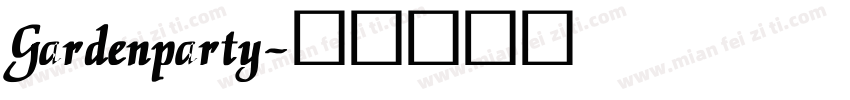 Gardenparty字体转换