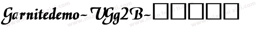 Garnitedemo-VGg2B字体转换