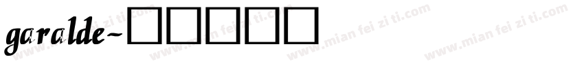 garalde字体转换