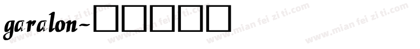 garalon字体转换