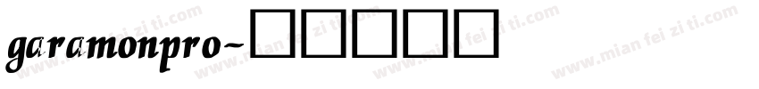 garamonpro字体转换