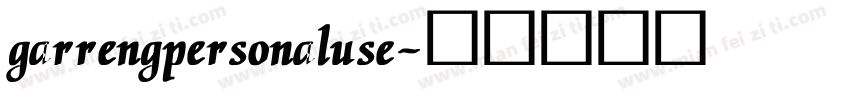garrengpersonaluse字体转换