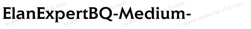 ElanExpertBQ-Medium字体转换