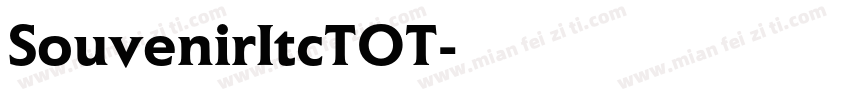 SouvenirItcTOT字体转换