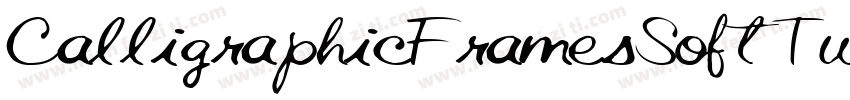 CalligraphicFramesSoftTwo-e59O字体转换