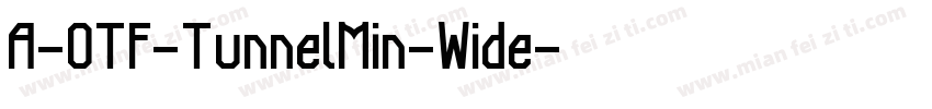 A-OTF-TunnelMin-Wide字体转换