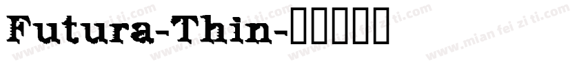 Futura-Thin字体转换