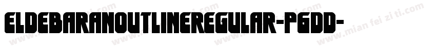 EldebaranOutlineRegular-P6dd字体转换