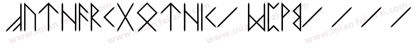 FutharkGothic-MpvB字体转换