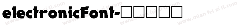electronicFont字体转换
