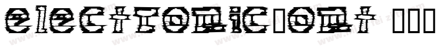 electronicFont字体转换