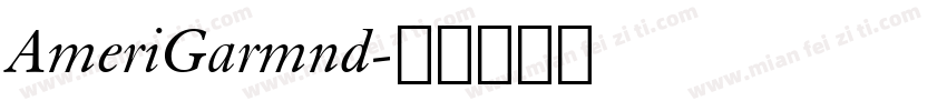 AmeriGarmnd字体转换