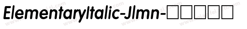 ElementaryItalic-Jlmn字体转换