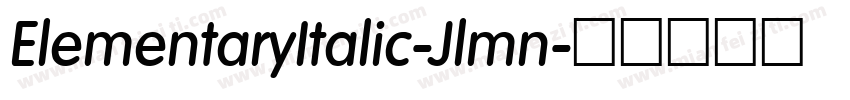 ElementaryItalic-Jlmn字体转换