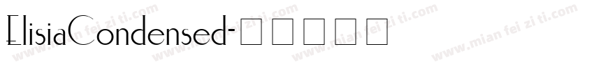 ElisiaCondensed字体转换