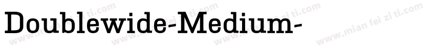 Doublewide-Medium字体转换