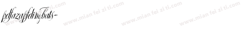 pdfazapfdingbats字体转换