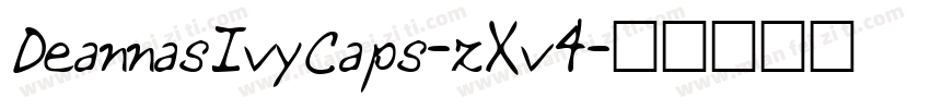 DeannasIvyCaps-zXv4字体转换
