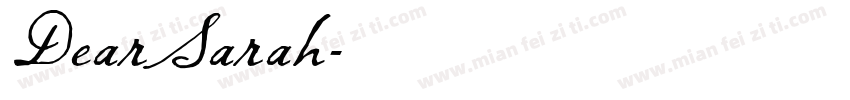 DearSarah字体转换