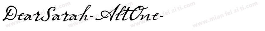 DearSarah-AltOne字体转换