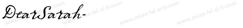 DearSarah字体转换