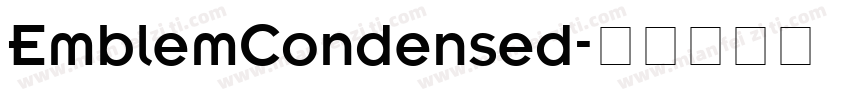 EmblemCondensed字体转换