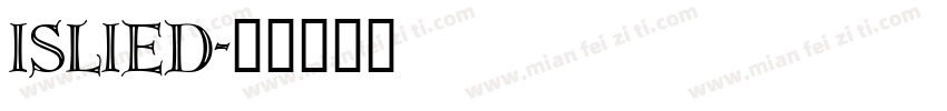 islied字体转换