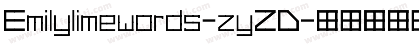 Emilylimewords-zyZD字体转换