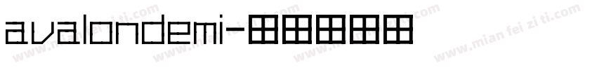 avalondemi字体转换