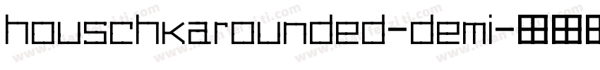 houschkarounded-demi字体转换