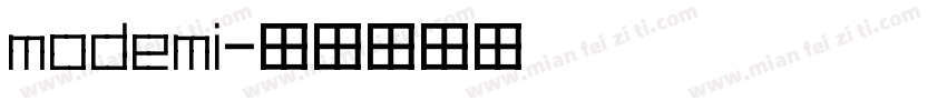 modemi字体转换